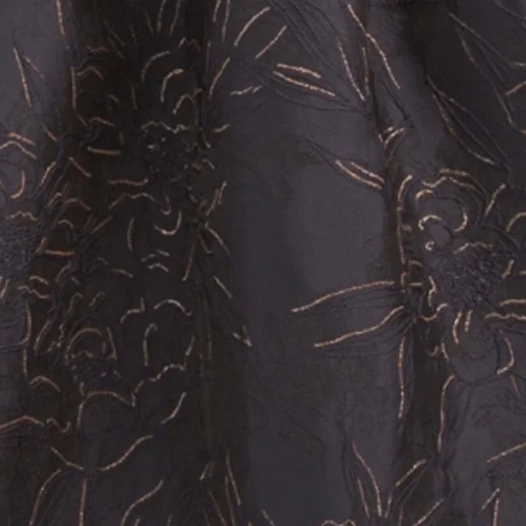 Anthropologie Hutch Jacquard Fit and Flare Dress Navy Black 2 - Picture 4 of 8